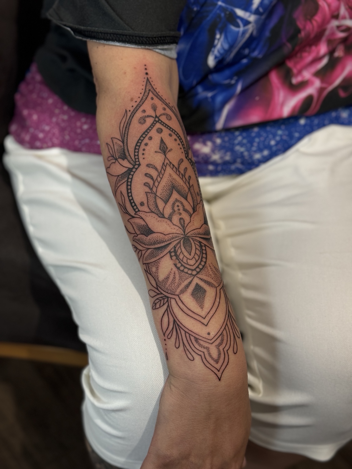 Lotus tattoo by John Paul Curtis