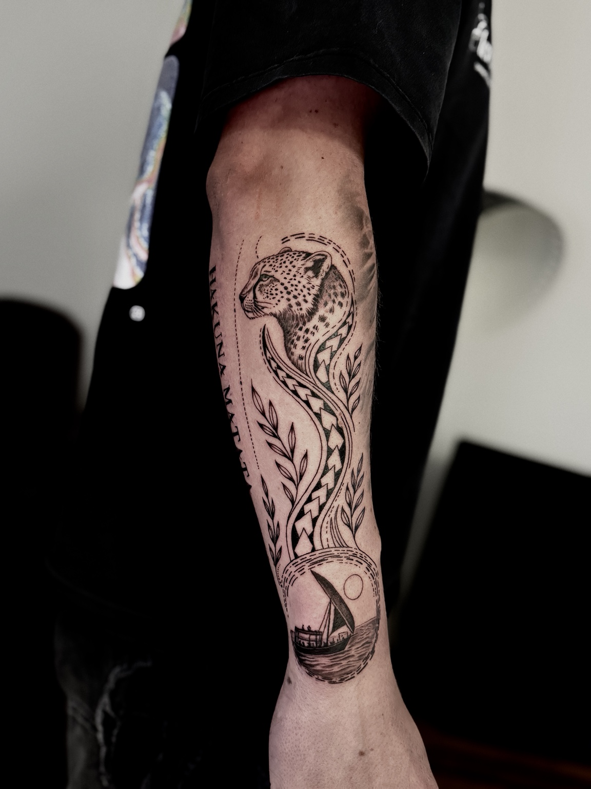 Ornamental tattoo by John Paul Curtis