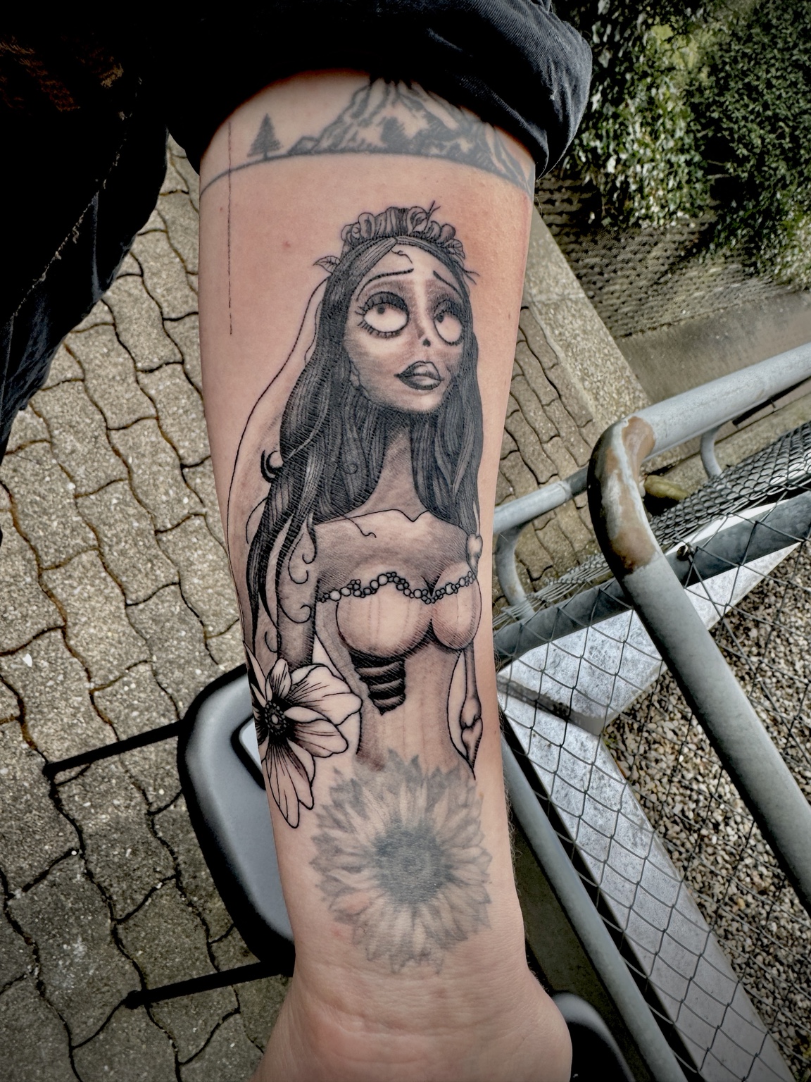 Portrait tattoo by John Paul Curtis